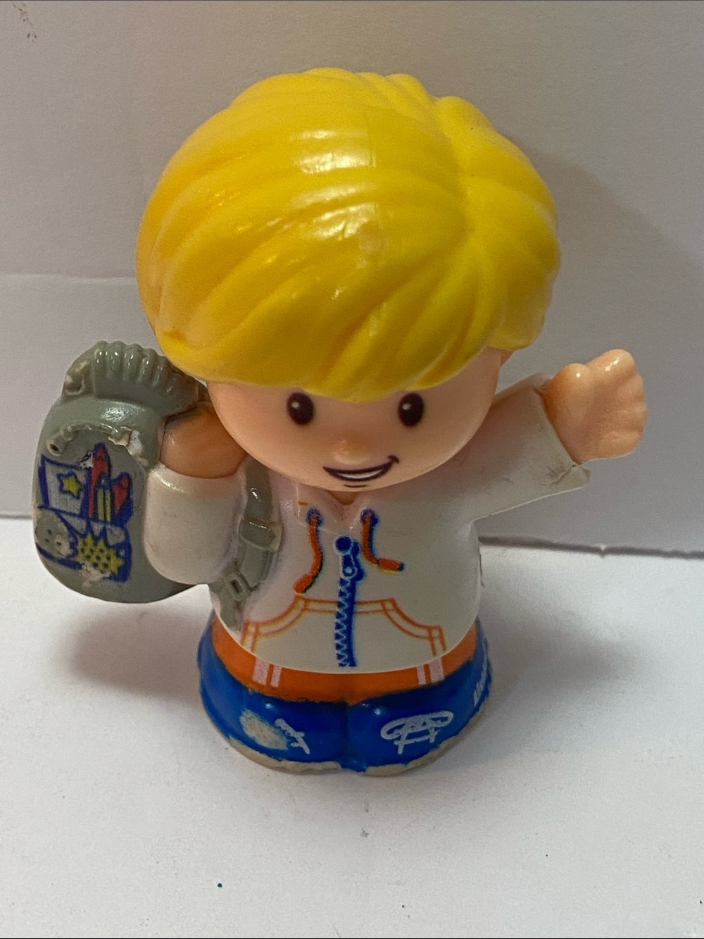 Mattel Fisher Price Little People Scool Bus Boy 2016 3.5" Figure
